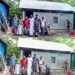 অগ্নিকাণ্ডে ঘর হারানো প্রতিবন্ধীর পাশে দাঁড়ালেন স্থানীয়রা - Chief TV