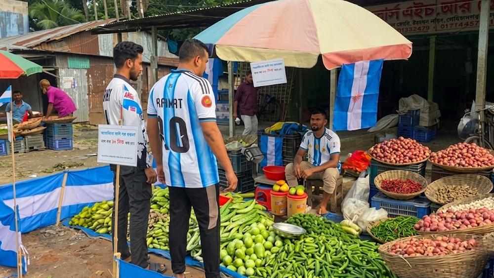আর্জেন্টিনার সমর্থনে দোকানের নাম বদল, জার্সি পরলেই বিশেষ ছাড় - Chief TV