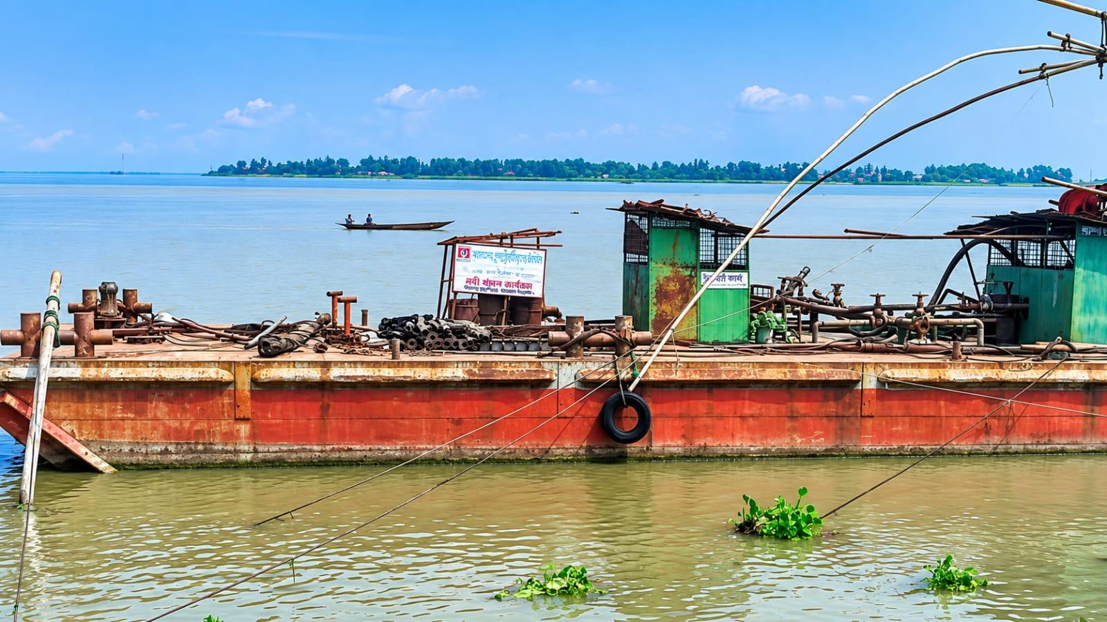 ব্রহ্মপুত্র তীরে চিলমারীর ভাসমান তেল ডিপো সংকটে - Chief TV