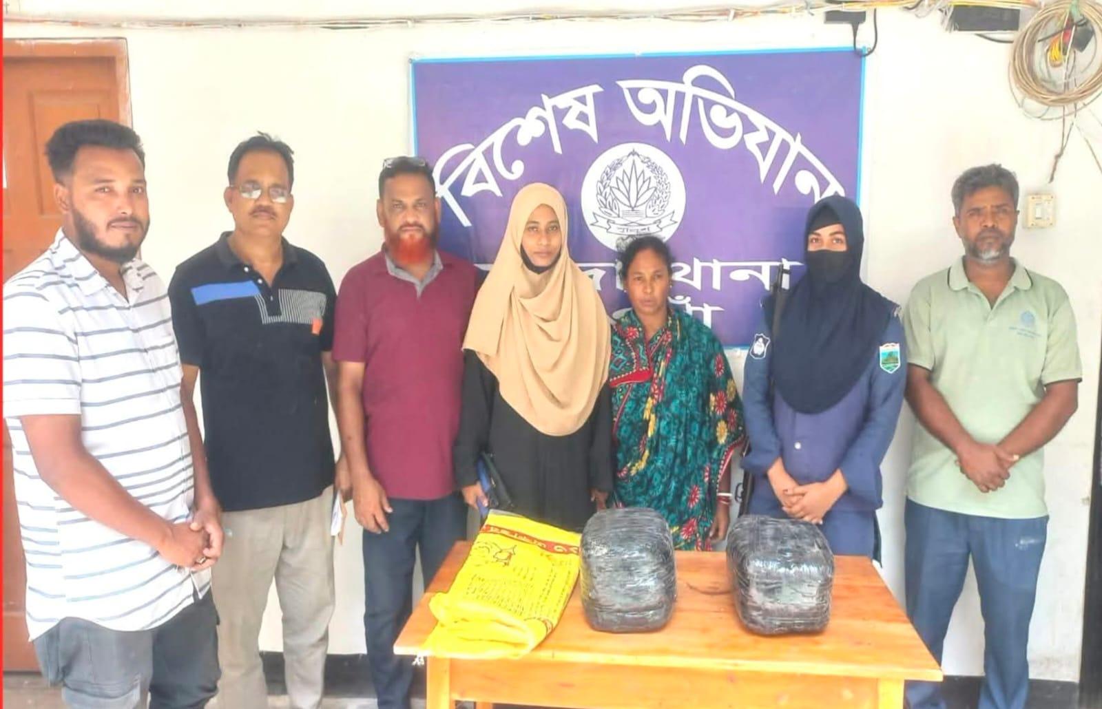 মান্দায় ৬ কেজি গাঁজাসহ নারী গ্রেপ্তার, স্বামী পলাতক - Chief TV