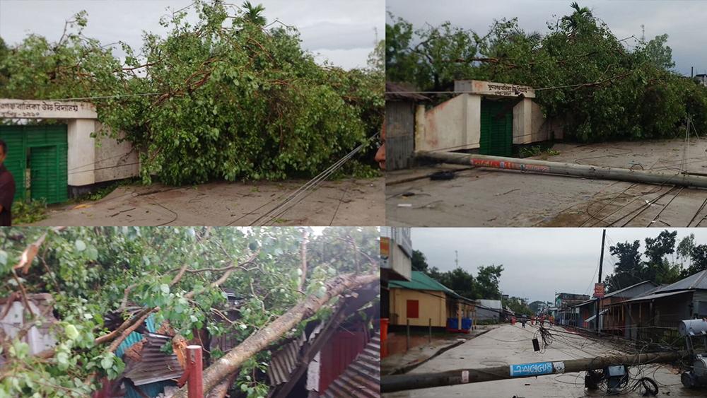 গাইবান্ধা সুন্দরগঞ্জে কালবৈশাখী ঘূর্ণিঝড়ে ব্যাপক ক্ষয় ক্ষতি - Chief TV