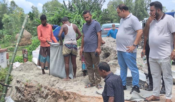 বকশীগঞ্জে ধসে পড়া ব্রিজের এপ্রোচ মেরামত করে দিল উপজেলা প্রশাসন - Chief TV