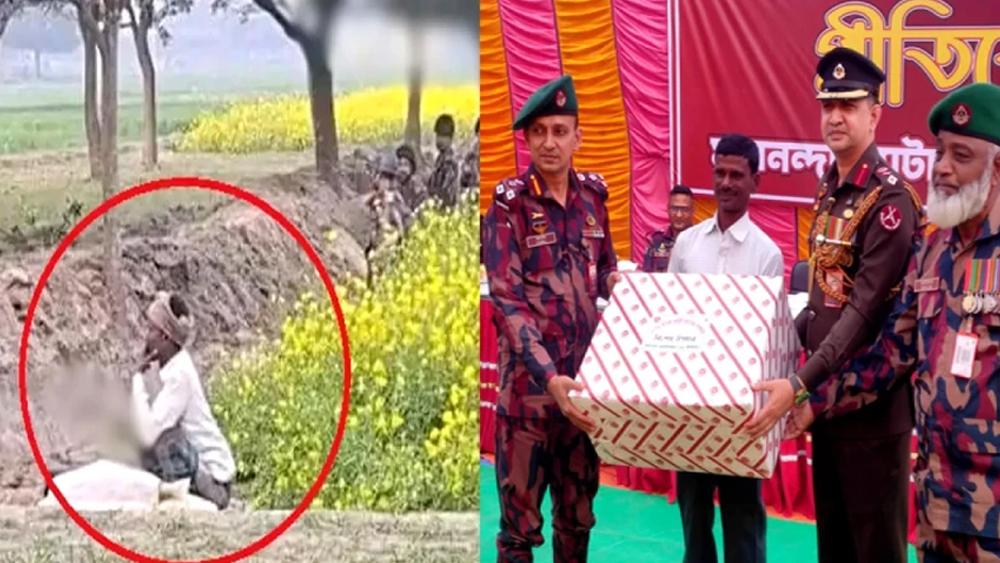 সীমান্তে কাস্তে হাতে ভাইরাল সেই কৃষককে বিজিবির সংবর্ধনা - Chief TV