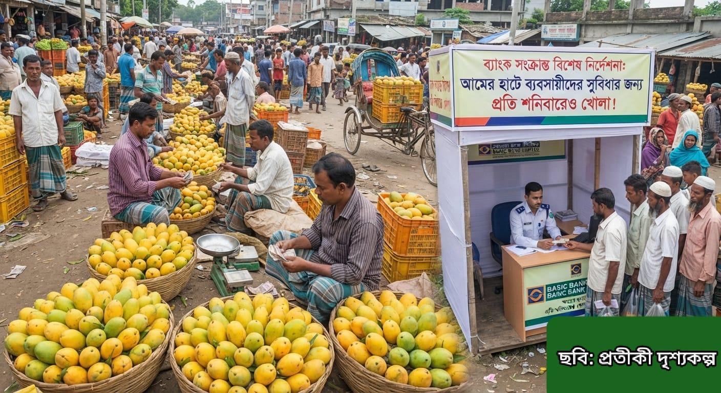 আমের হাটে লেনদেন সহজ করতে ছুটির দিনেও খোলা থাকবে ব্যাংক - Chief TV